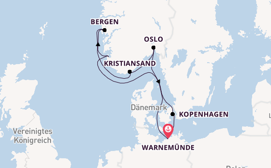 Norwegen ab Warnemünde auf der MSC Magnifica