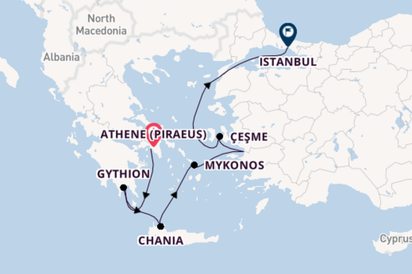 8daagse droomcruise vanuit Athene (Piraeus)