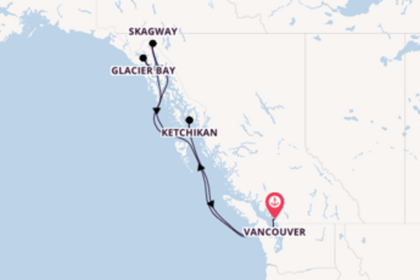 Cruising from Vancouver via Glacier Bay