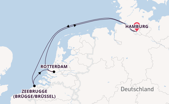 Westeuropa ab Hamburg auf AIDAprima