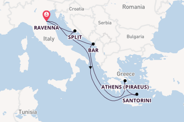 8 day journey on board the Explorer of the Seas from Ravenna