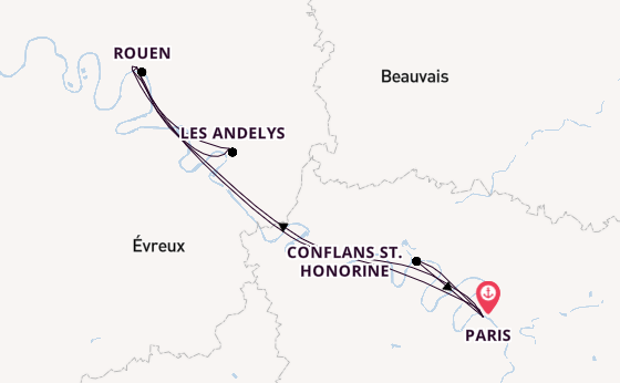 Seine ab Paris, Frankreich auf der VIVA BEYOND