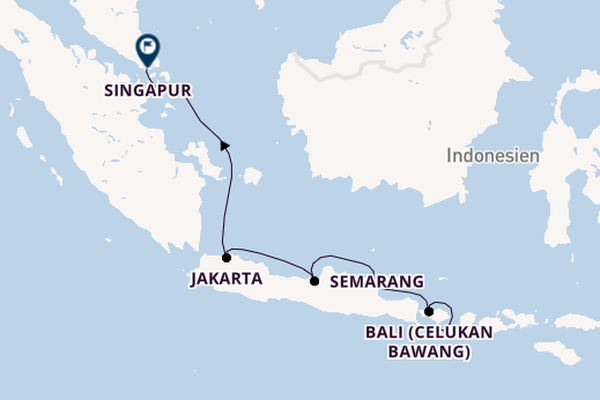 Indonesien ab Bali (Benoa), Indonesien auf der Seven Seas Explorer