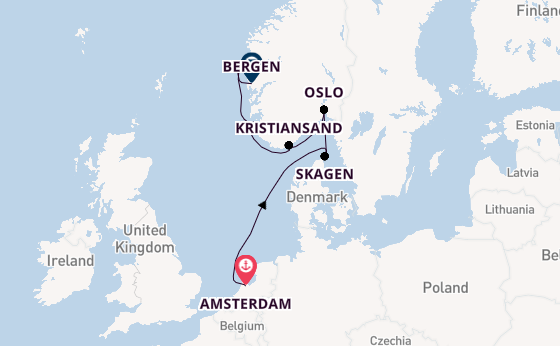 Norway from Amsterdam, Netherlands with the Viking Astrea