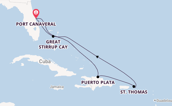 Caribbean from Port Canaveral, Florida, USA with the Norwegian Escape