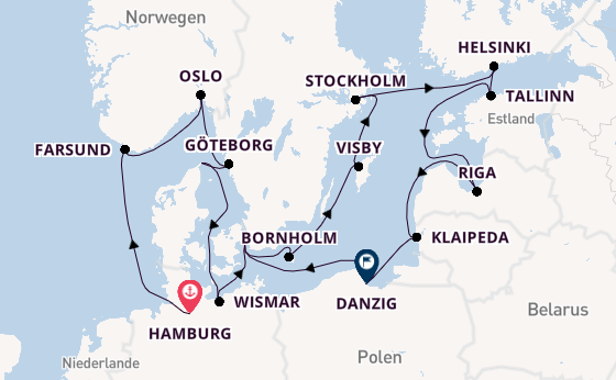 Norwegen ab Hamburg auf der Seabourn Quest