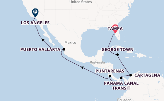 Central America from Tampa, Florida with the Celebrity Summit