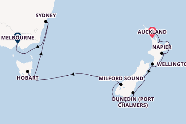 Australia and New Zealand from Auckland, New Zealand with the Azamara Pursuit