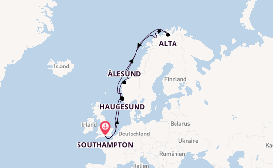 Norwegen ab Southampton, Großbritannien auf der Norwegian Star