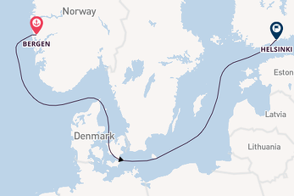 6daagse cruise met de Le Commandant Charcot vanuit Bergen