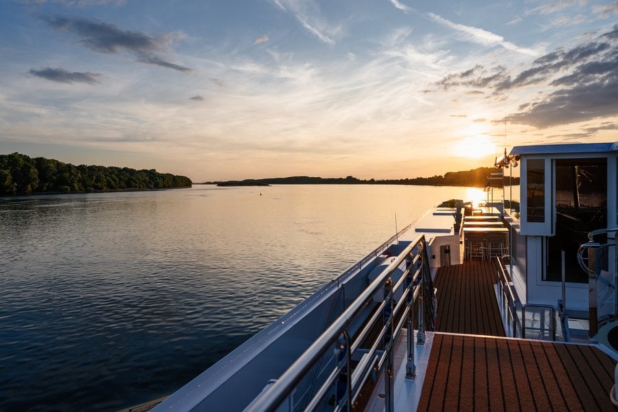 Donau vanaf Passau, Duitsland met de Amadeus Nova