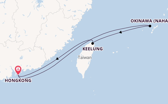 China ab Hongkong, China auf der Spectrum of the Seas