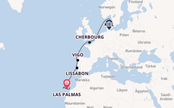 Kanarische Inseln ab Las Palmas, Gran Canaria auf AIDAprima