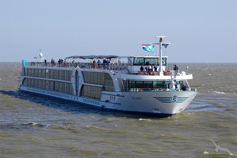 at sea