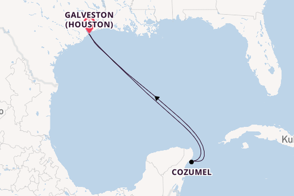 Westliche Karibik ab Galveston (Houston), USA auf der Carnival Jubilee