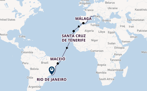 Transatlantic from Livorno (Florence), Italy with the MSC Virtuosa