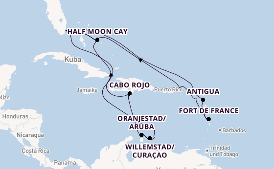 Karibik ab Miami auf der Zuiderdam