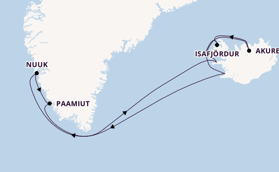 Arctic from Reykjavik, Iceland with the Vista