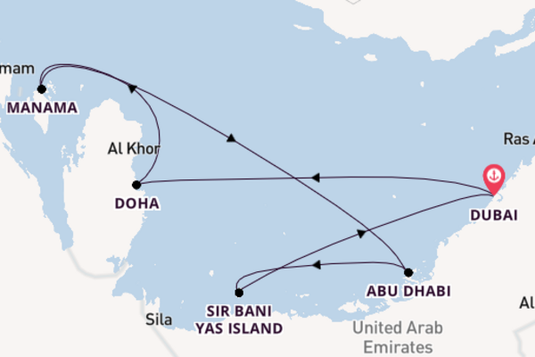 Journey with MSC Cruises from Dubai