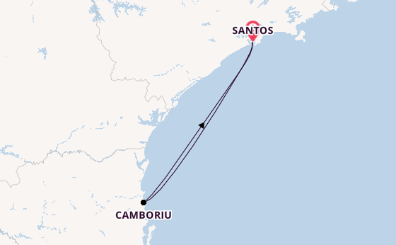 Brazil from Santos, Brazil with the MSC Seaview