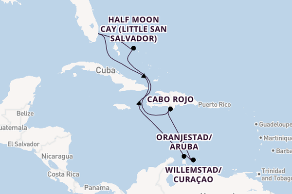 Caribbean from Fort Lauderdale (Port Everglades), Florida, USA with the Nieuw Amsterdam