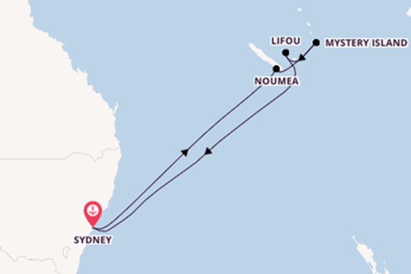Südsee ab Sydney, Australien auf der Carnival Splendor