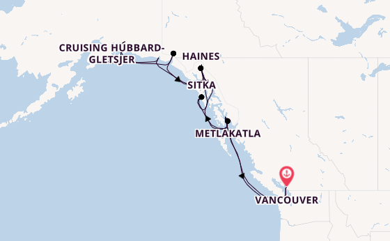 Alaska vanaf Vancouver, Canada met de Silver Whisper