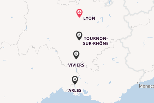 Rhône ab Lyon, Frankreich auf der VIVA VOYAGE
