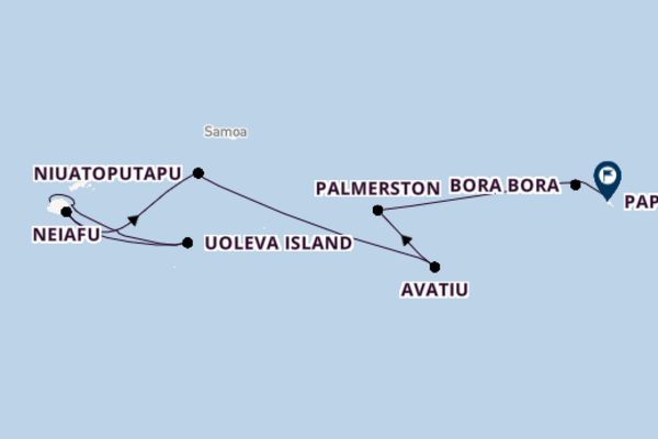 French Polynesia from Lautoka, Fiji with the Silver Cloud