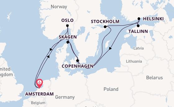 Norway from Australia with the Celebrity Eclipse