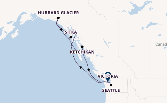 Alaska & West Canada from Seattle, Washington, USA with the Eurodam