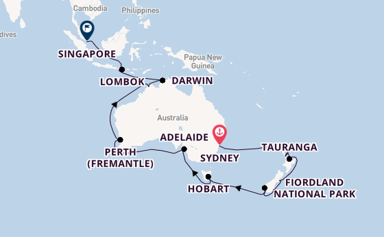 Southern Symphony - A Princess Journey from Sydney to Singapore Travelzoo Exclusive			