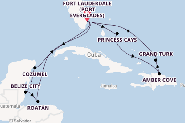 Western Caribbean from Fort Lauderdale with the Star Princess