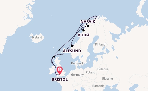 18 day cruise from Bristol