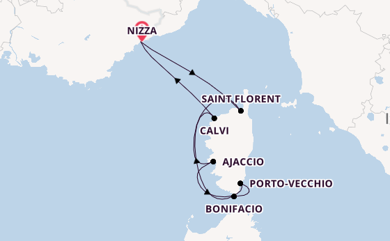 Westliches Mittelmeer ab Nizza, Frankreich auf der Le Ponant