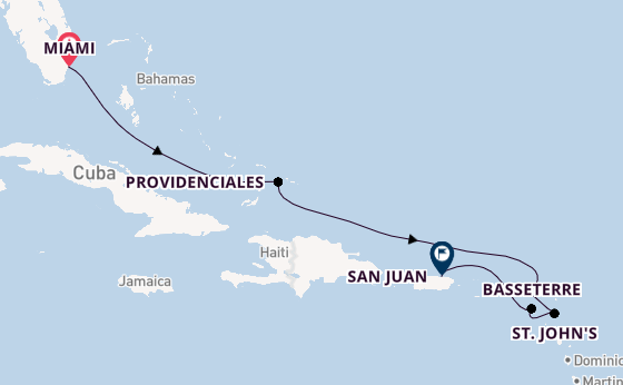 Caribbean vanaf Miami, Verenigde Staten met de EXPLORA IV