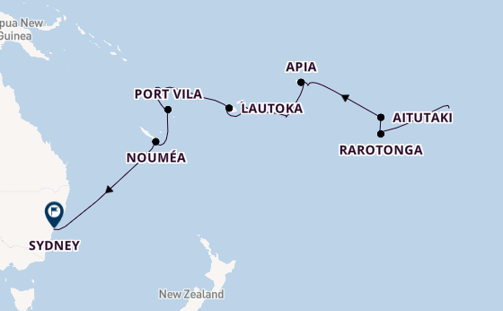 South Pacific from Papeete, Tahiti, French Polynesia with the Seven Seas Mariner