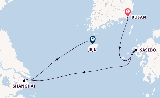 East Asia from Busan, South Korea with the Costa Serena