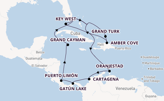 Caribbean from Fort Lauderdale (Port Everglades), Florida with the Nieuw Amsterdam