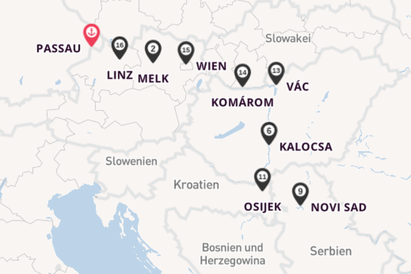 Donau ab Passau auf der VIVA TIARA