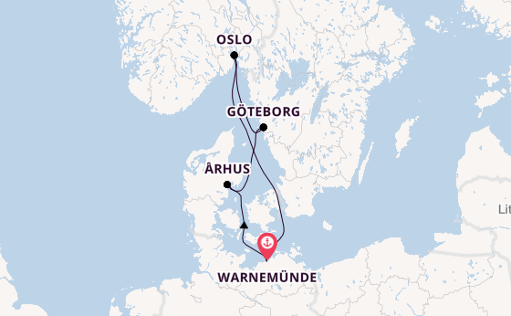 Norwegen ab Warnemünde auf AIDAdiva