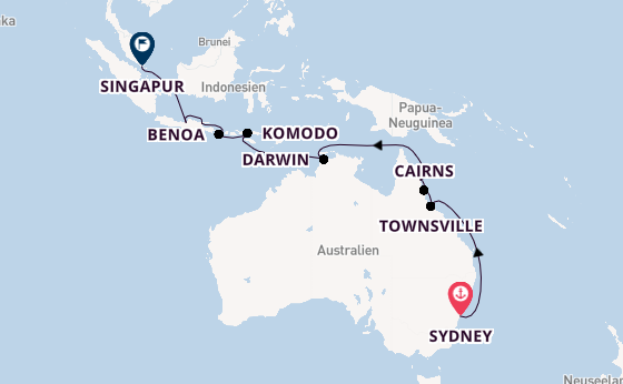 Australien ab Sydney auf der Seven Seas Splendor
