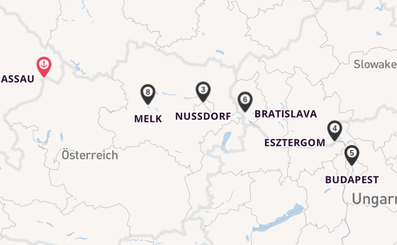 Donau ab Passau auf der MS Lady Cristina
