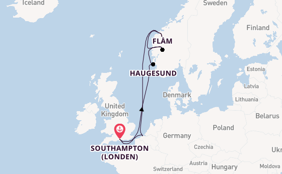Noorwegen vanaf Southampton (Londen), Engeland met de Celebrity Apex