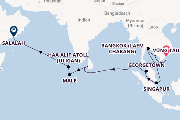Südostasien ab Vũng Tàu, Vietnam auf der VASCO DA GAMA