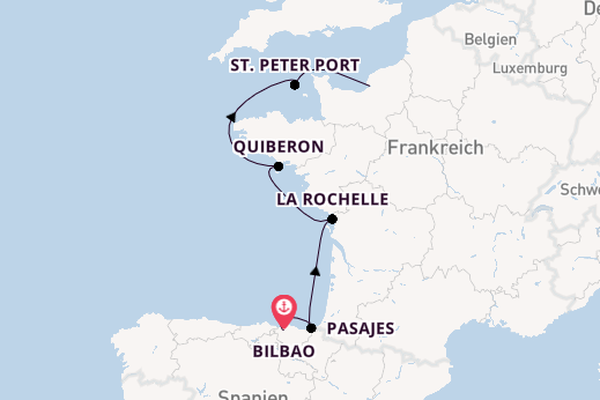 Vereinigtes Königreich ab Bilbao, Spanien auf der SEA CLOUD SPIRIT