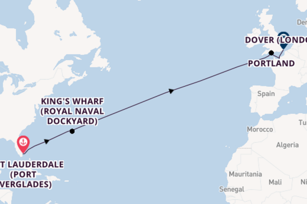 Transatlantic & Repositioning from Fort Lauderdale (Port Everglades), Florida with the Nieuw Statendam