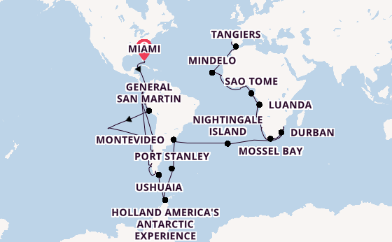 Transatlantic from Miami, Florida, USA with the Seabourn Quest