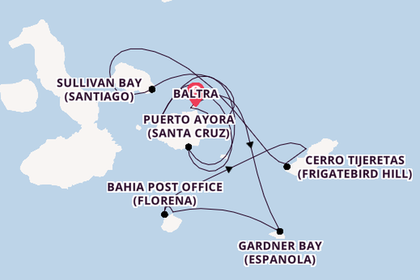 Galapagos Islands from Baltra, Galapagos Islands, Ecuador with the Celebrity Flora