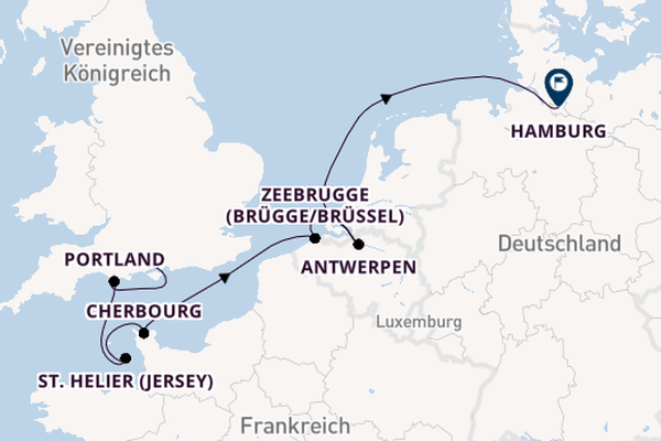 Vereinigtes Königreich ab Southampton, Großbritannien auf der Seabourn Quest